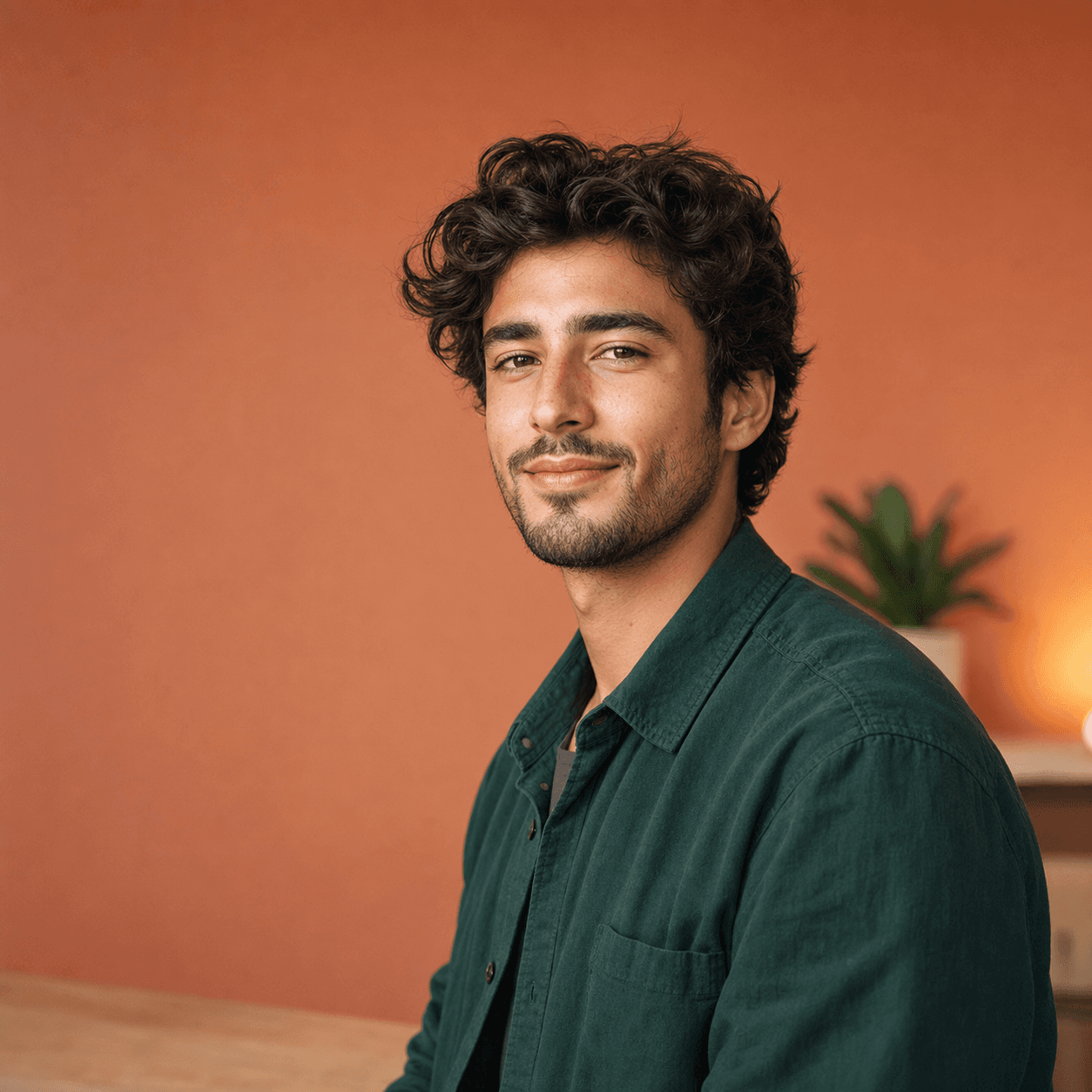 خروجی نمونه پرامپت عکس پروفایل خلاق از یک فریلنسر بزرگسال خیالی