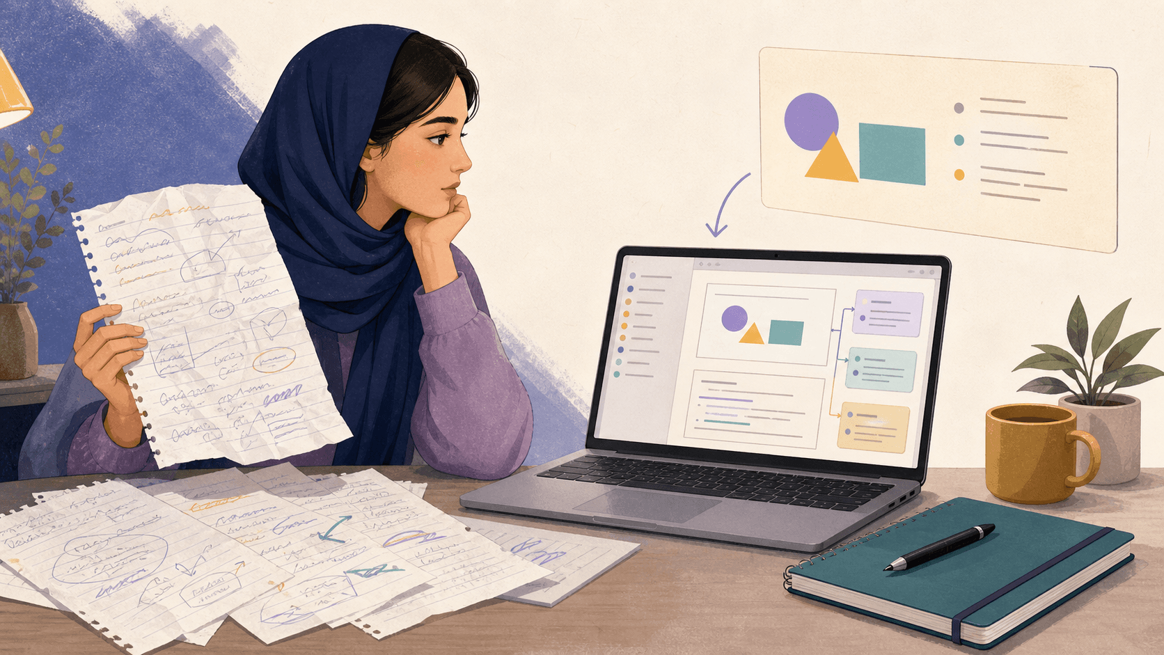 تبدیل یادداشتهای خام کلاس به جزوه مرتب و ساختاریافته با هوش مصنوعی